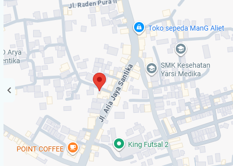Denah lokasi basecamp Agenda Tahunan pada peta jalan